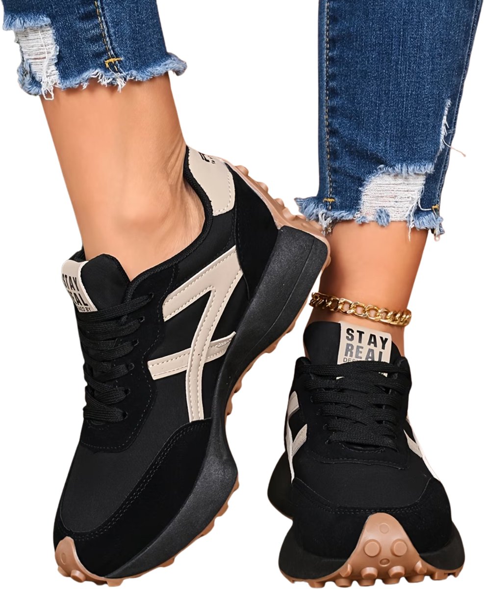 Currero Schoenen Dames Sneakers Comfortabel Slippers Casual Volwassenen 41 Zwart