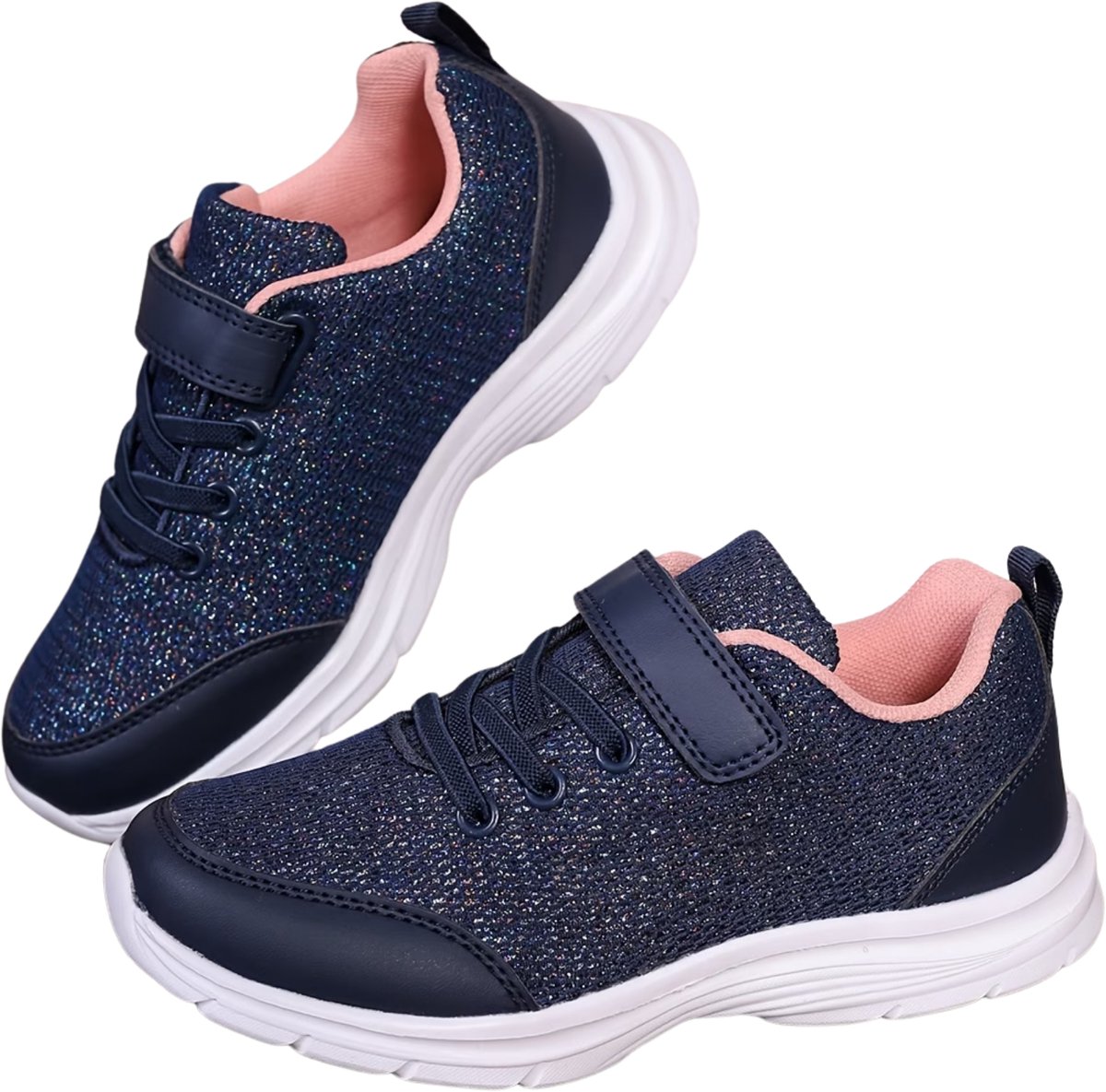 Currero Schoenen Meisjes Sneakers Comfortabel Wandelschoenen Casual Kinder Schoenen 26.5 Blauw