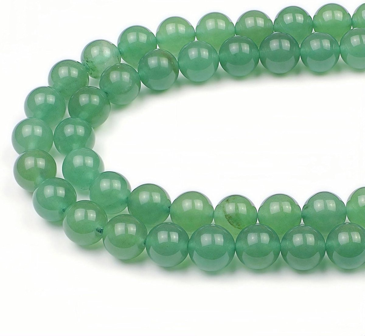 Kralen Groene Aventurijn Ronde Losse Natuurlijke Halfedelsteen Kralen Voor het Maken van Sieraden Armbanden Kettingen