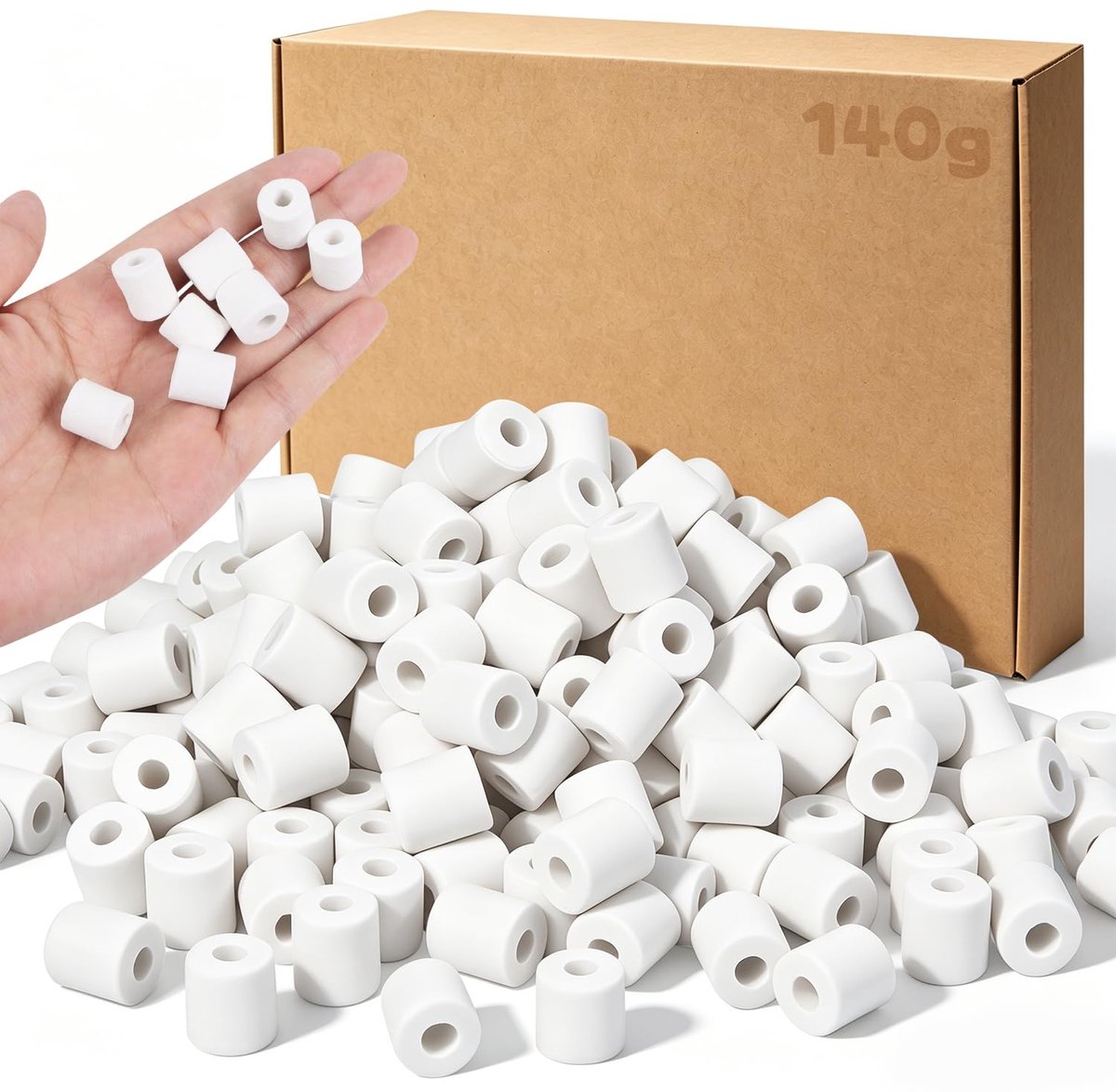 pipes keramische parels teken 140 g / ca. 55 stuks door milieuverandering van effectieve micro-organismen waterbehandeling en energetisering (140)