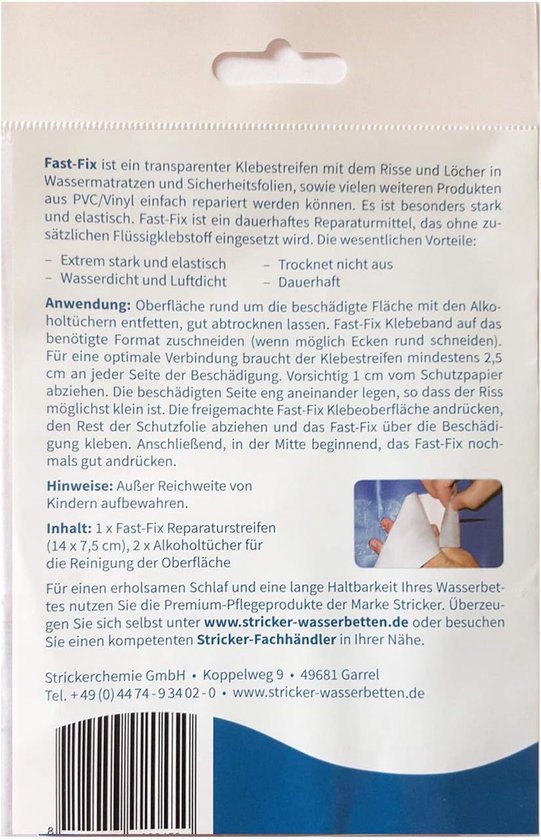 Reparatietape - Waterbed Reparatie - Lekkages Dichten - Zonder Lijm - 7.5 x 14 cm - Transparant — afbeelding 2