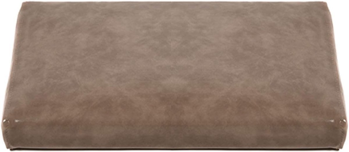 wangk Kunstleer Bank Seat Stretch Zitkussen Outdoor Indoor Settee Kussen Anti Slip Onderkant Kussen Rug Kussen Foam Pads Opslag Bank Kussen-Licht curry kleur 150x40x5cm (59x16x2in)
