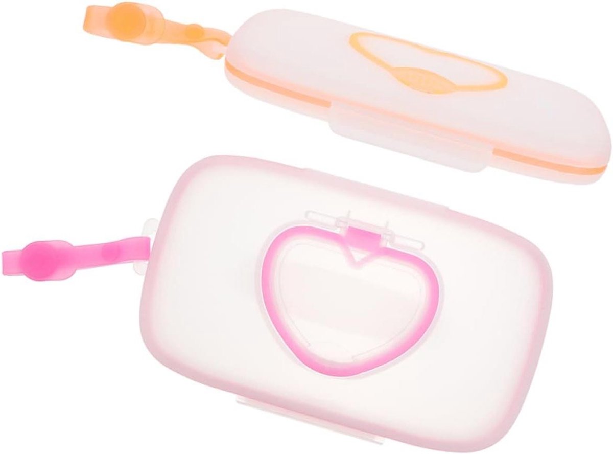 Draagbare Doekjes Box - Opberg Houder Tissue Dispenser - Reizen en Onderweg - Brede Opening - 22 x 135 cm