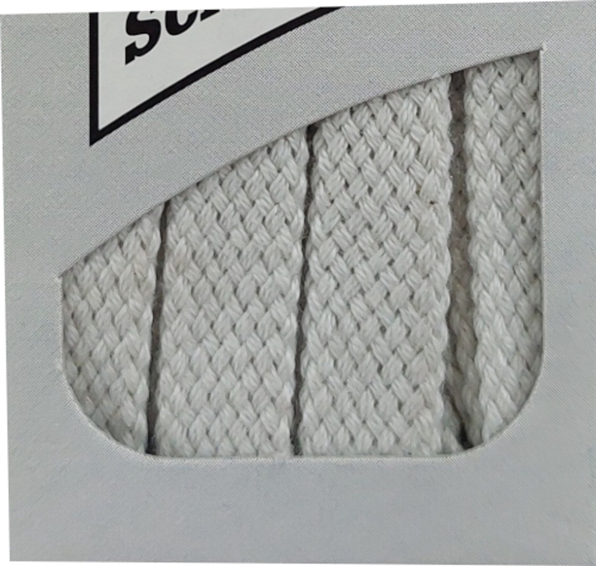 Barth Veter - Licht Grijs - Plat - Lengte 150 cm - Breedte 9 mm - Schoenveter