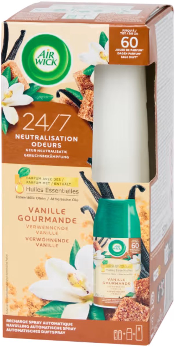 Air Wick Freshmatic starterkit Verwennende Vanille 250 ml - 24/7 geurneutralisatie