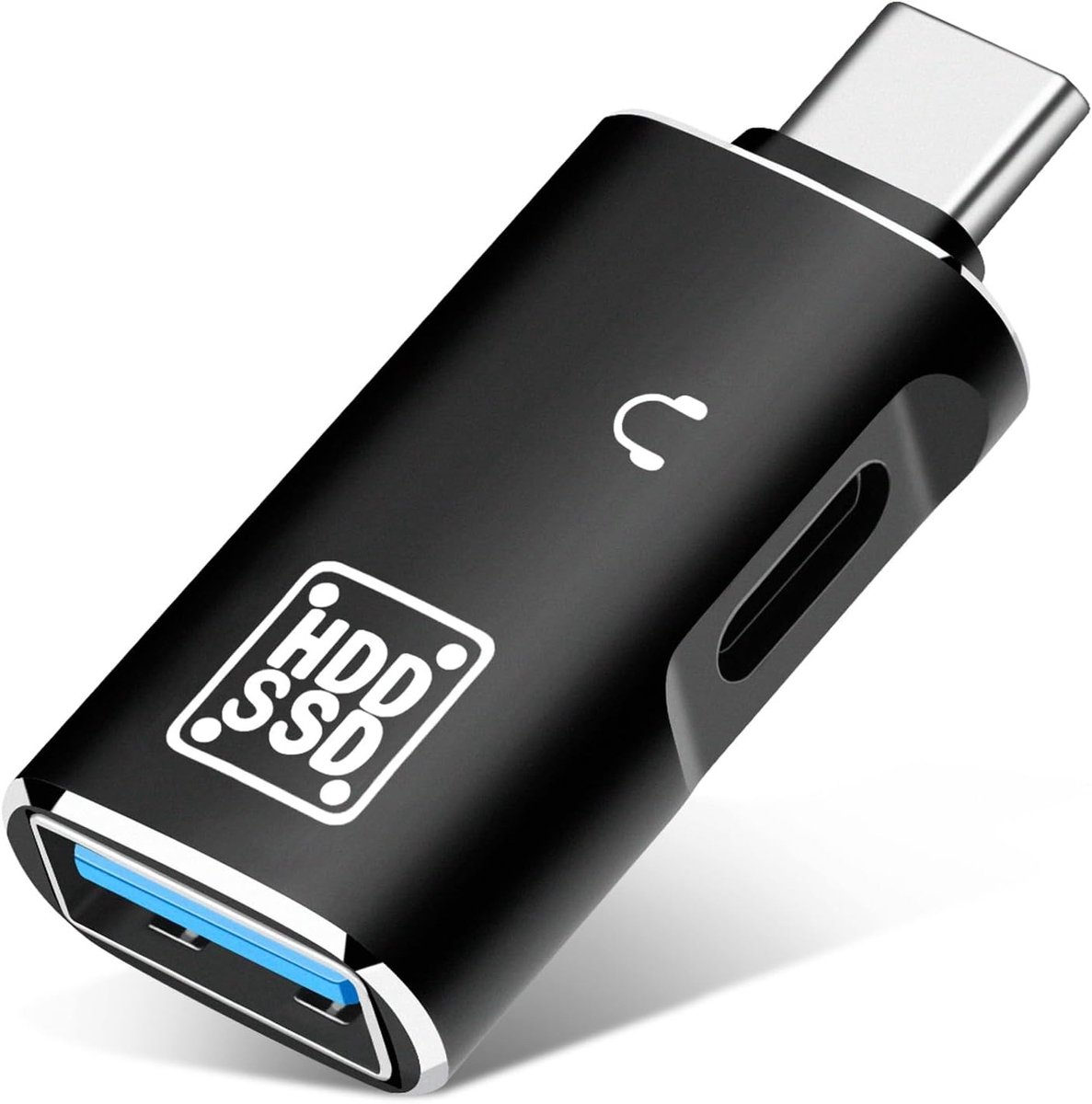 USB C OTG Adapter voor Type C en USB 3.0, Audio Splitter voor Hoofdtelefoons, Compatibel met iPhone 15 Pro Max, MacBook en Samsung Galaxy S22/S23, Ideaal voor Geluidsweergave en Gegevensoverdracht