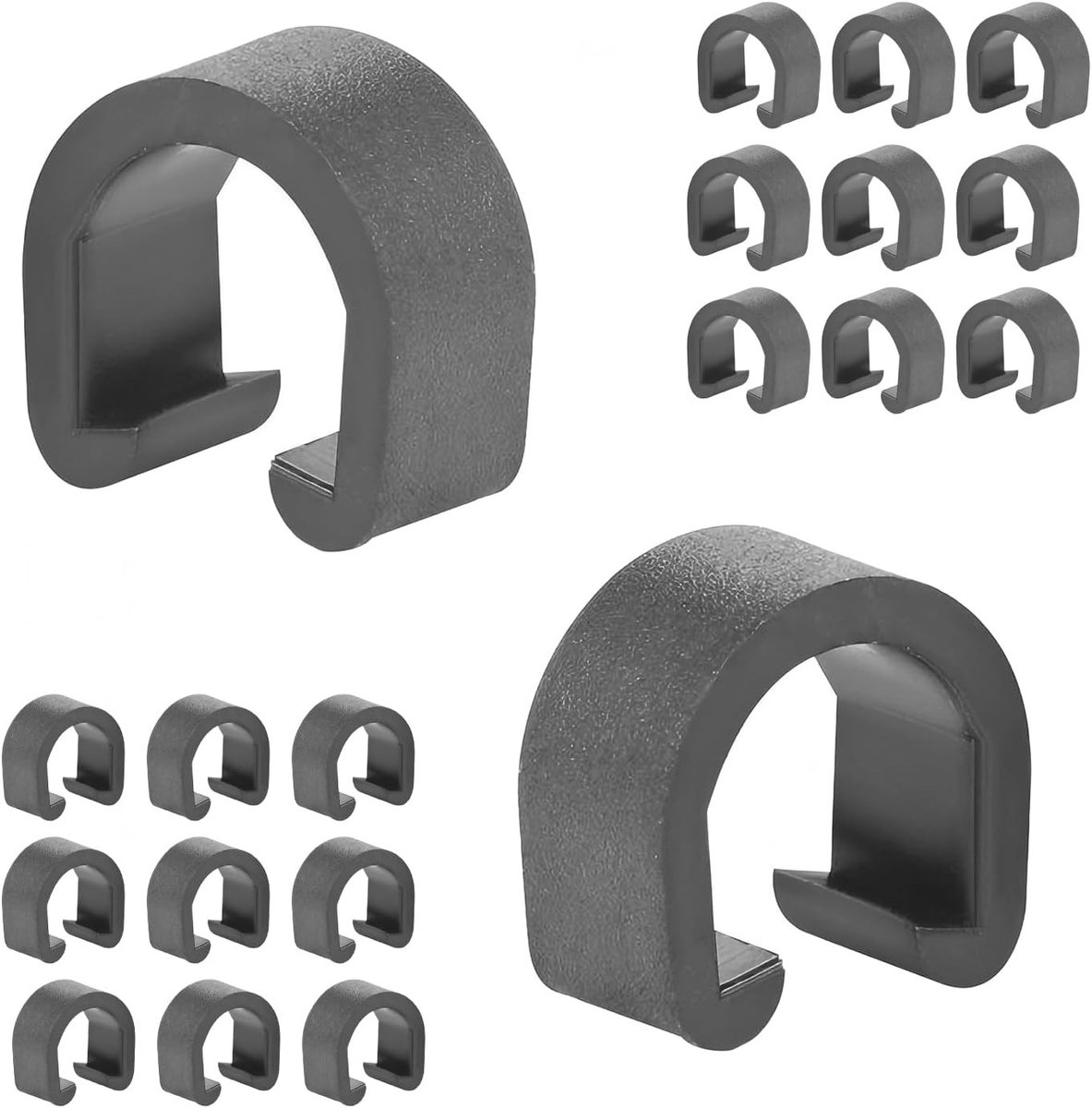 40 Stuks Plastic C Clips voor Fietsen, Klemmen voor Versnellingskabels en Slangenbeugels voor MTB en Racefietsen
