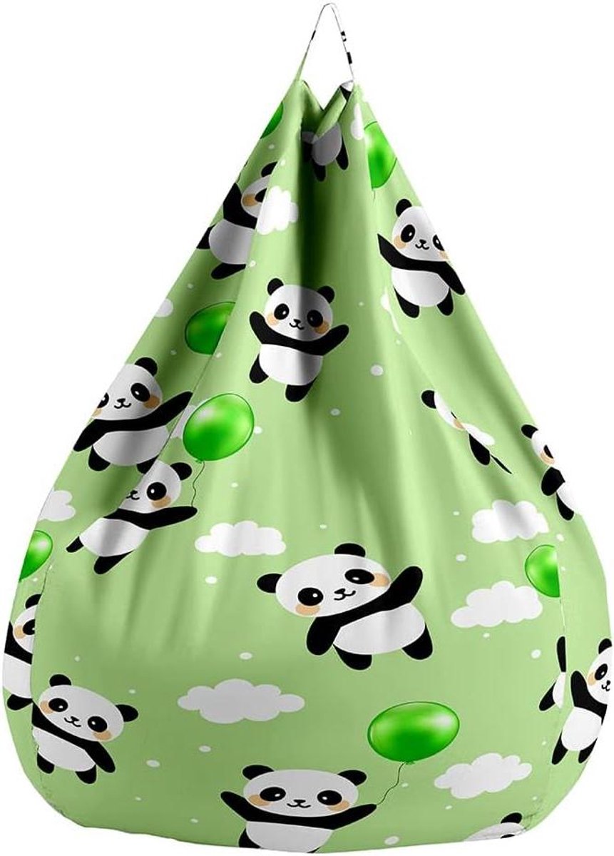 Zitzakhoes - Luie bank hoes - Opbergen speelgoed - Zonder vulling - 80 x 90 cm - Panda