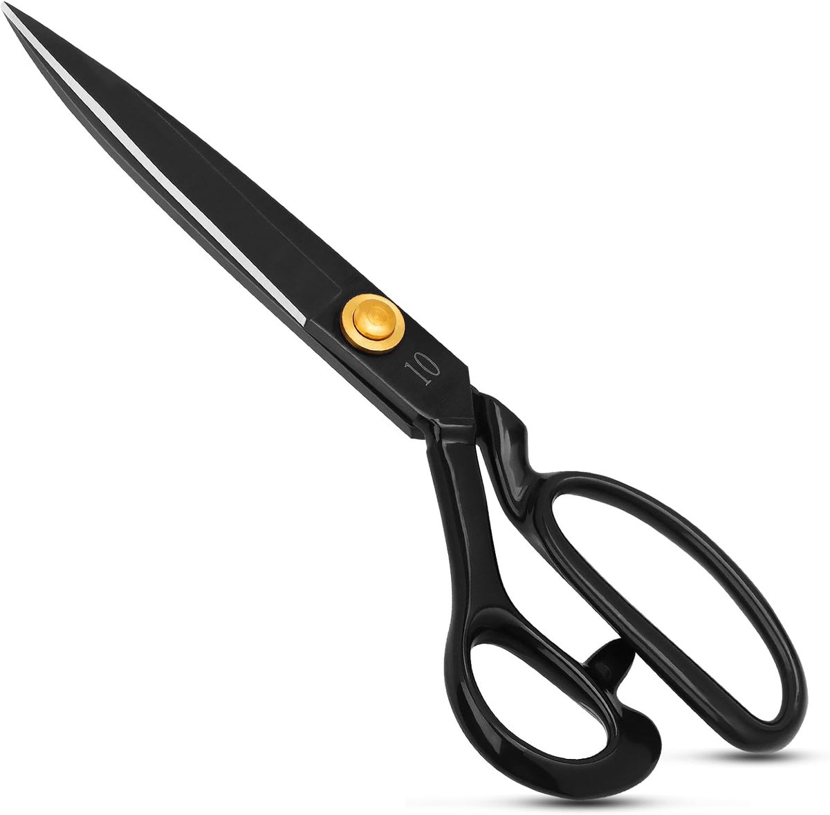 stoffen schaar, 10 inch koolstofstaal kleerschaar, geschikt voor het knippen van kleding, stof, leer, naaien en handgemaakt ontwerp