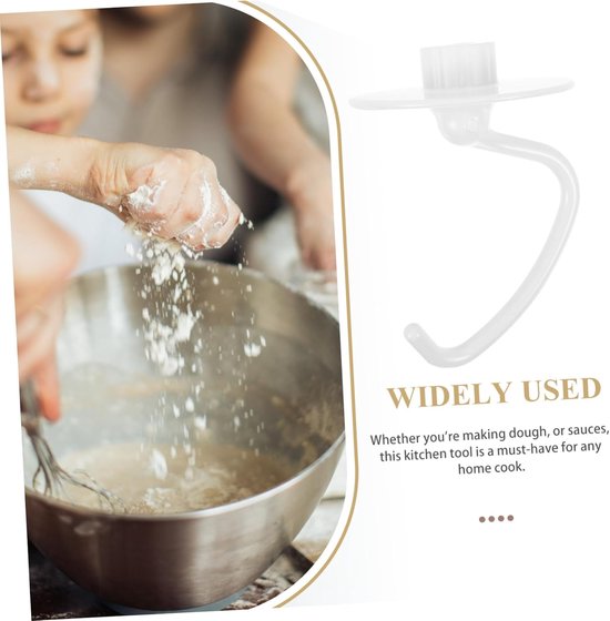 Deeghaak - Keuken Accessoire - Deeg Mengen - Vaatwasserbestendig - 14.5cm - Zilver — afbeelding 5