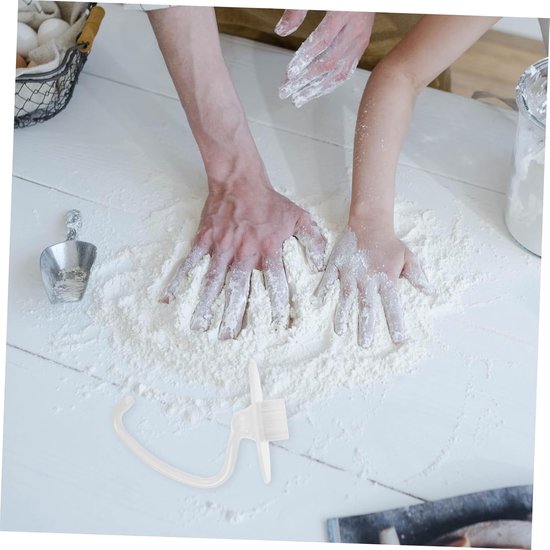 Deeghaak - Keuken Accessoire - Deeg Mengen - Vaatwasserbestendig - 14.5cm - Zilver — afbeelding 4