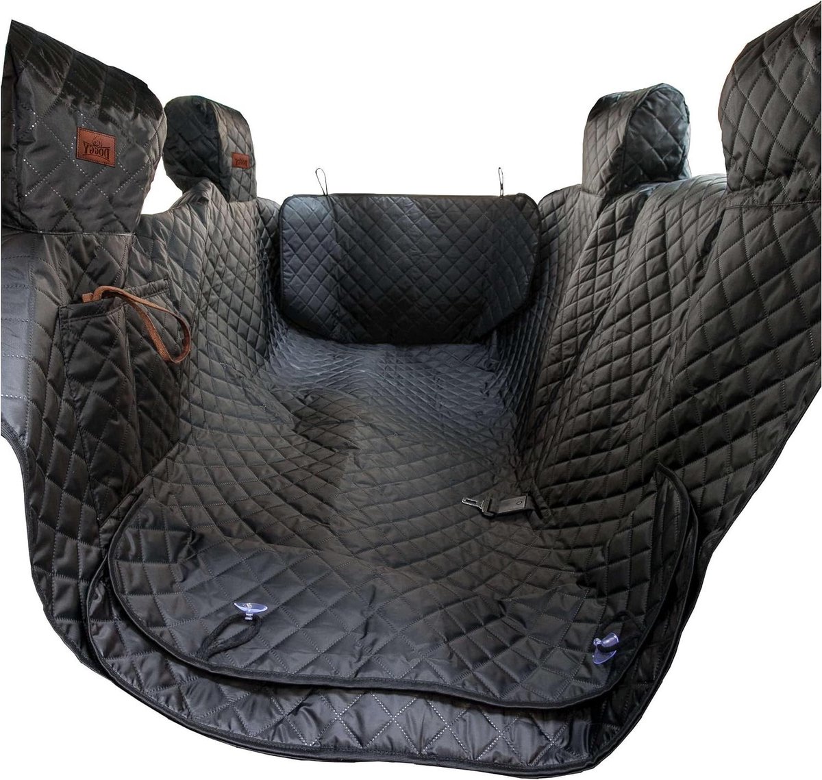 Autohoes Hond - Autodeken Stoelhoes - Huisdier Transport - Met Afneembare Hoes - 160 x 140 cm - Zwart