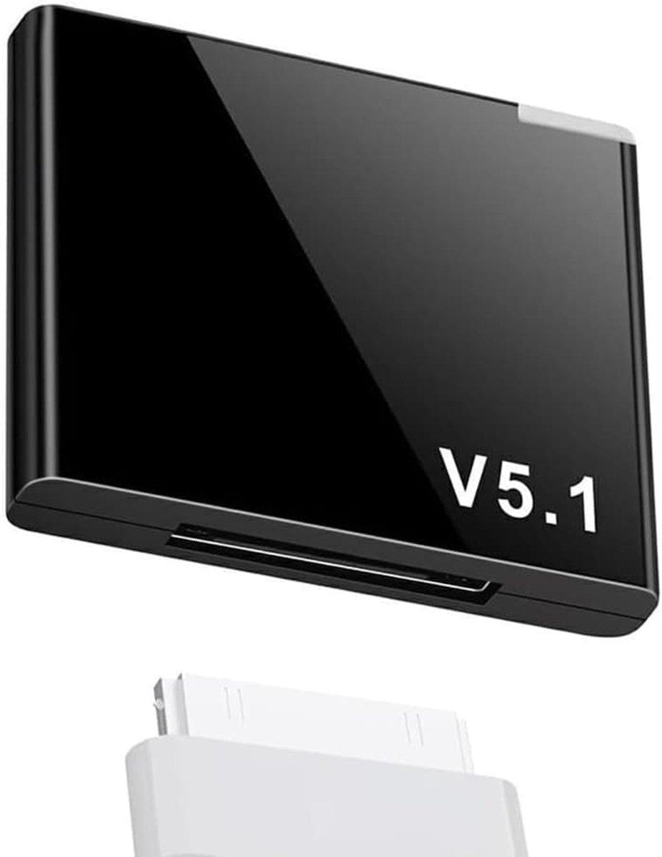 30-pins Bluetooth-adapter 5.1 Bluetooth-ontvanger Bluetooth-adapter Bluetooth-ontvangerdock - Hoogwaardige audio, stereo en luidsprekers (niet voor gebruik in auto/motorfiets)