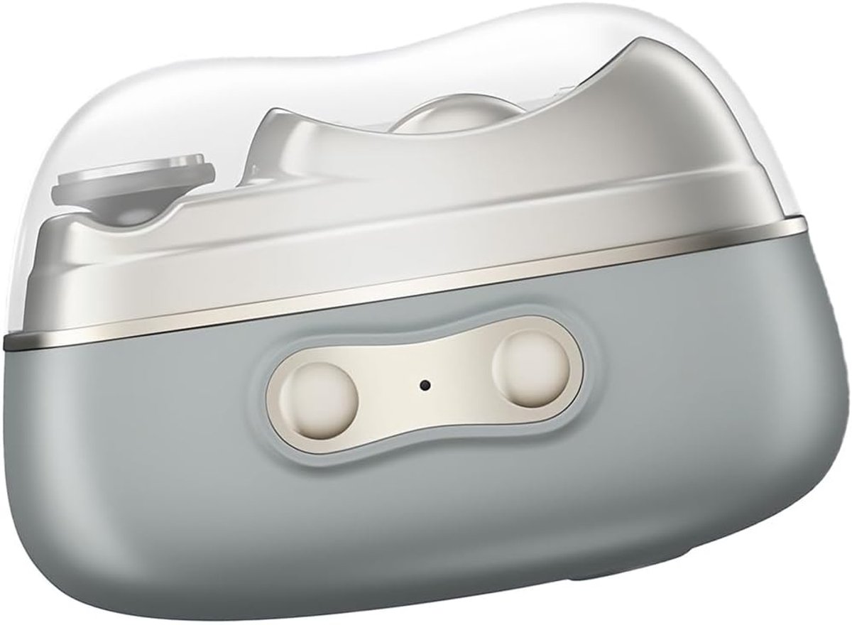 4-in-1 Elektrische Nageltrimmer Met UV-Lamp - Snelladend - Geschikt Voor Volwassenen, Studenten En Senioren - Voor Thuis, Badkamer En Onderweg - grijs