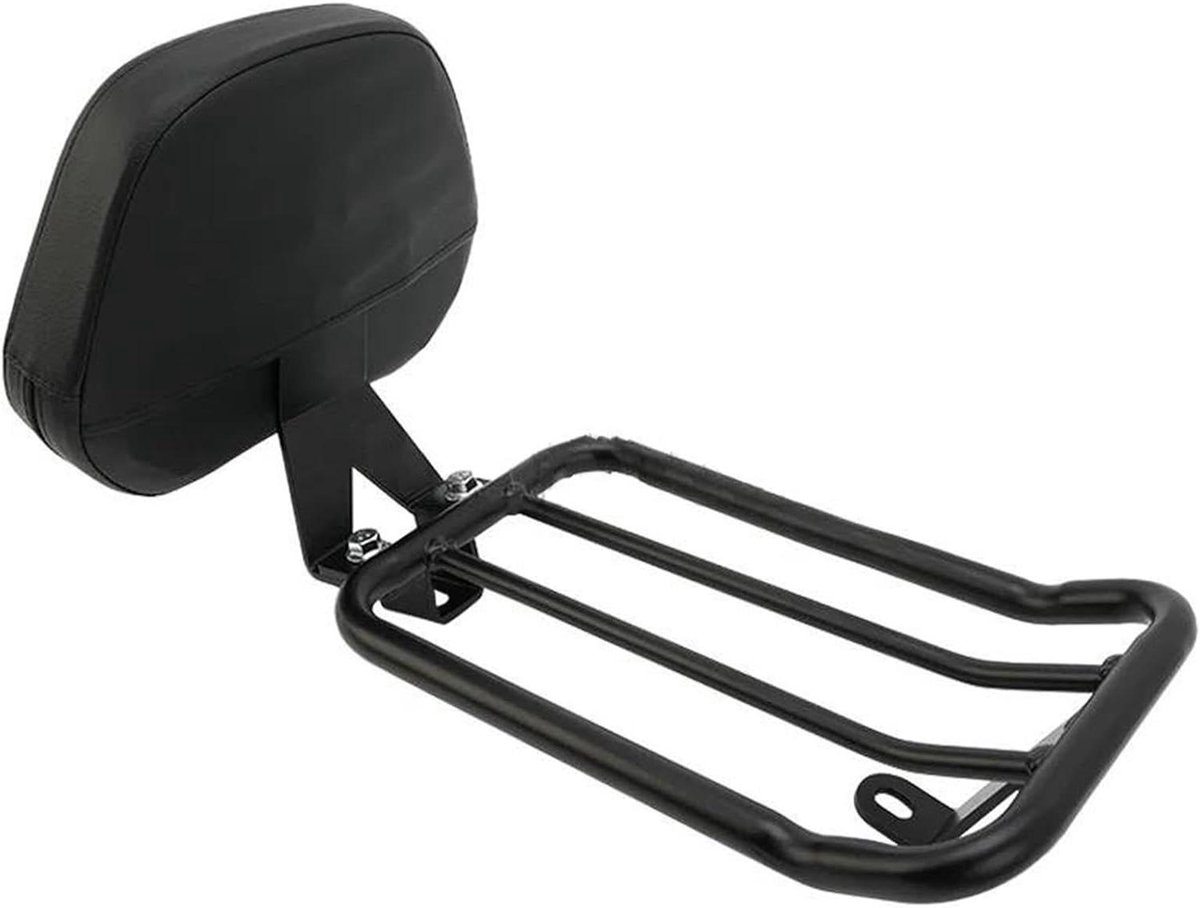 Motorfiets Passagierskussen - Bagagedrager Rugleuning - Comfortabel Reizen - Met Geïntegreerde Bagagedrager - N.v.t. - Zwart