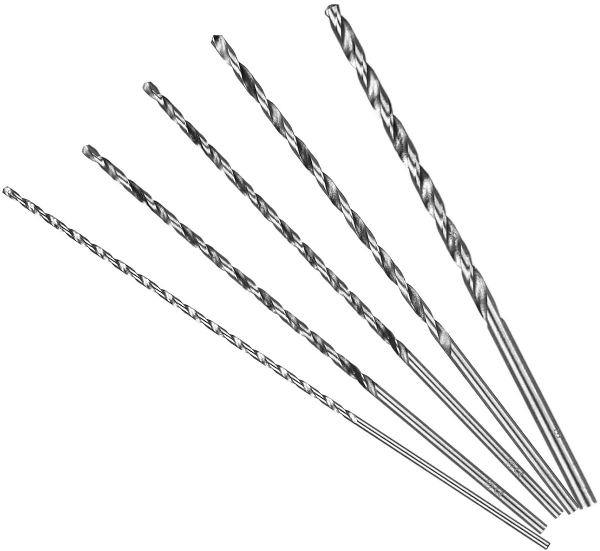 Extra lange boor, 2-5 mm, houtboor, HSS spiraalboor, 150 mm, spiraalboor, extra lange rechte schacht, twist-boor voor metaal, power tools