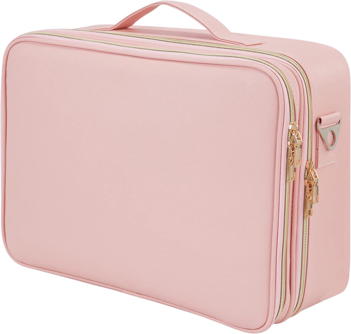 Professionele Luxe Make-up Koffer - Extra Grote Cosmetica Organizer - Met Verdelers - Brush Opbergtas