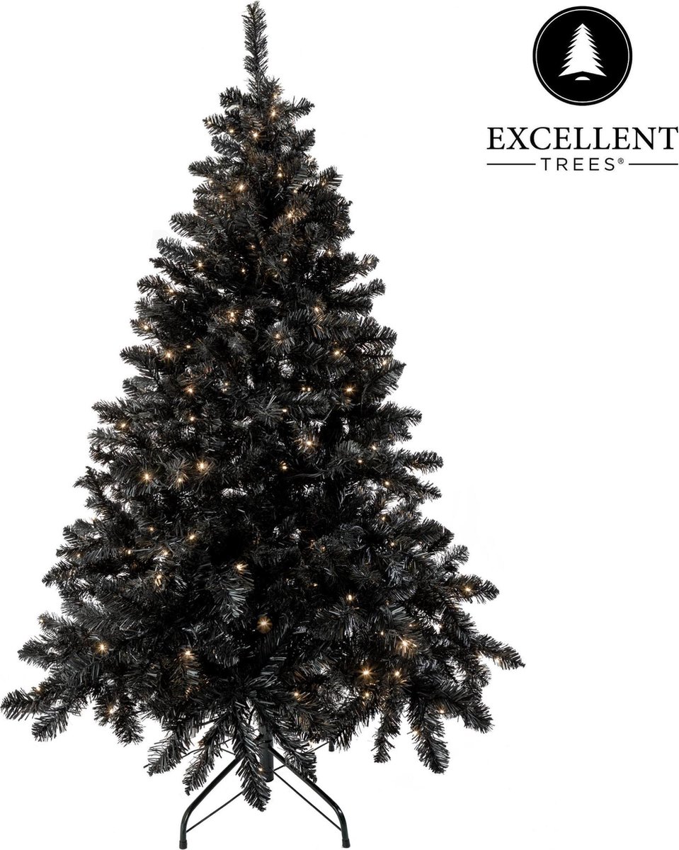 Excellent Trees® Stavanger Black 210 cm Zwarte Kerstboom met 500 LED – foto 6