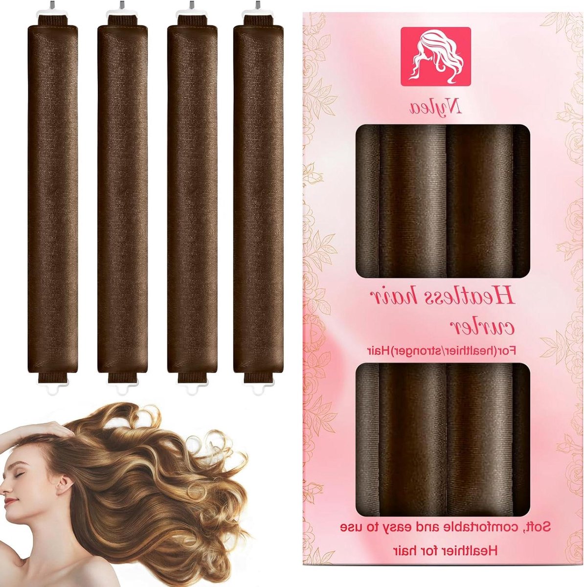 Haarwikkelaar Set - Krulspelden - Haar Stijlen - Zonder Hitte - Diverse Maten - Zwart