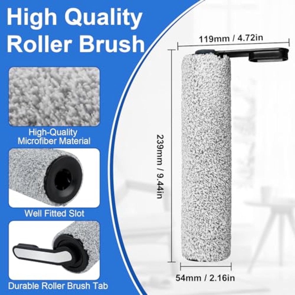 PromoHome Borstelroller en Filter Set voor Tineco Floor One S5 / S5 Pro / S5 Pro 2 / S5 Extreme - 2 Rollen + 2 HEPA Filters + Reinigingsborstel