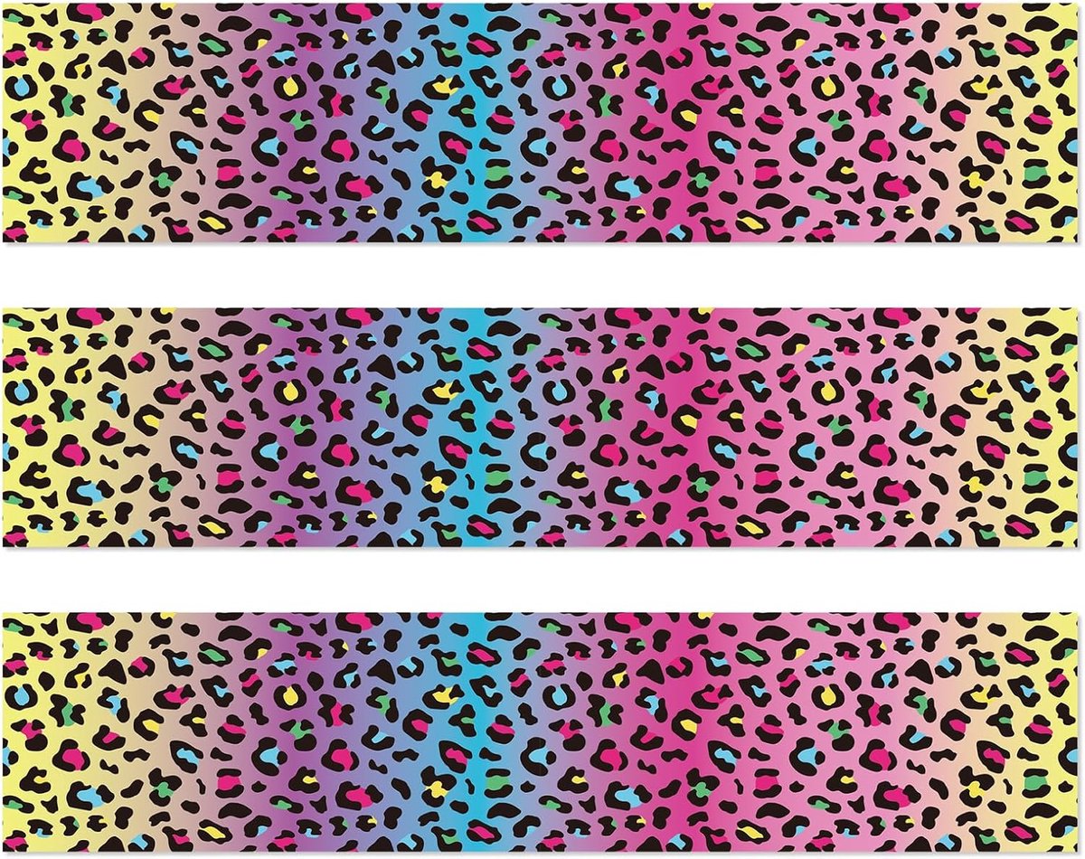 Eetbare Taartvulling met Regenboogluipaardprint, 28x6,2cm Taartdecoratie met Regenboogluipaardprint voor Verjaardagen Geschikt voor Feestjes en Verjaardagen