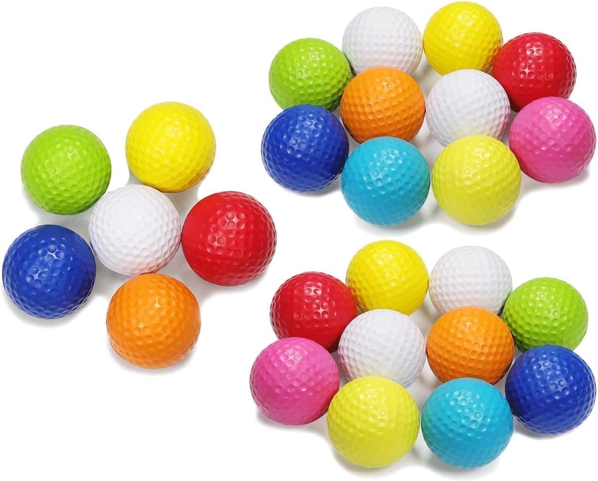 Set van 26 Golf Trainingsballen voor Oefeningen, Ideaal voor Binnen en Buiten, Zachte Foam Golfballen voor Verbetering van Techniek en Precisie