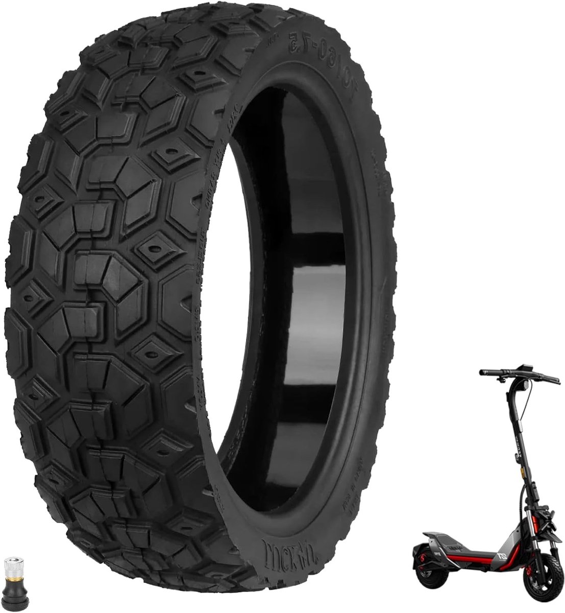 Off-Road Band - Pneumatische Band - Scooter Rijden - Zelfherstellend Rubber - 11 Inch - Zwart