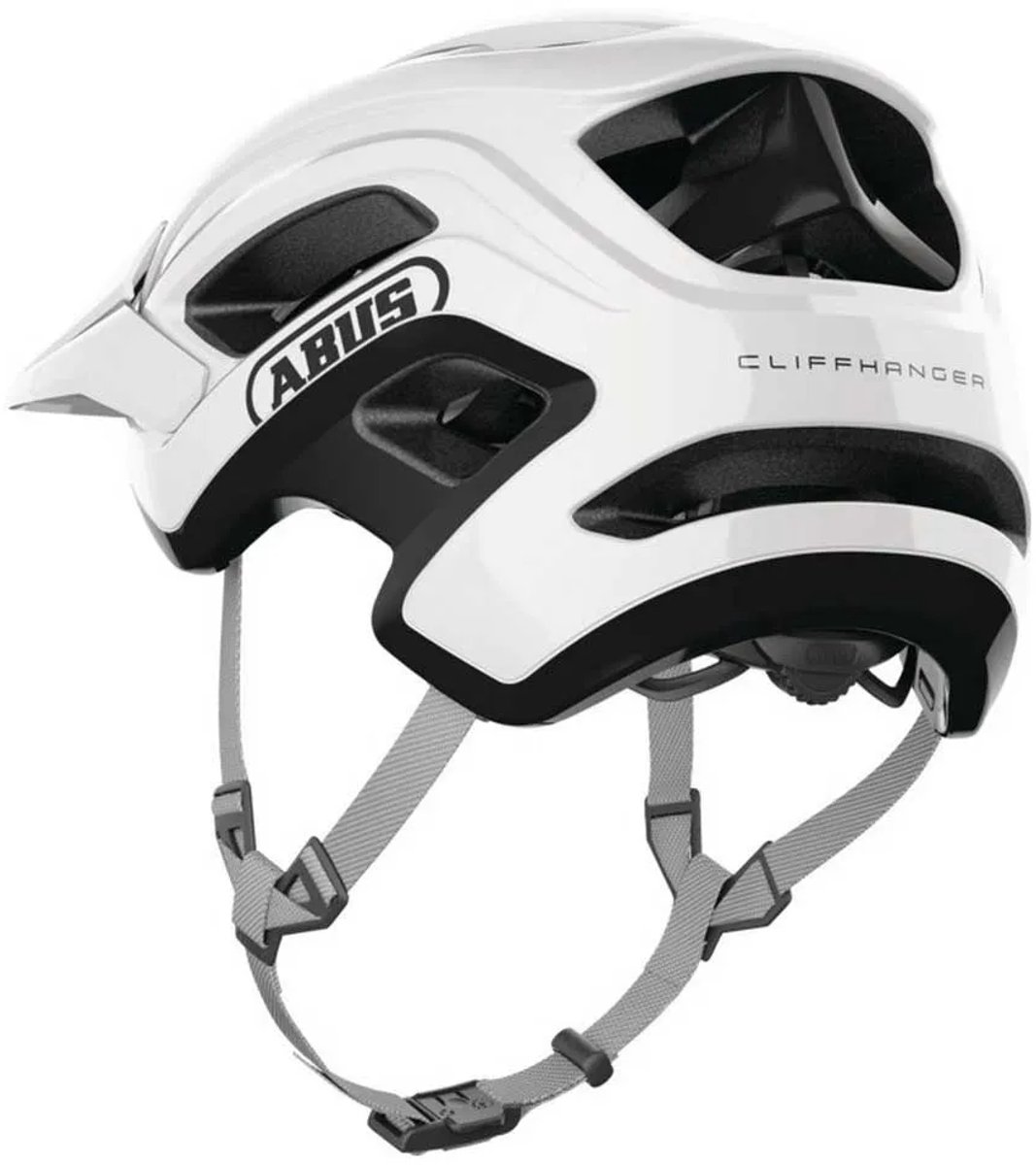 Fietshelm ABUS CLIFFHANGER alpine white M - 54-58 cm - wit - Geschikt voor gebruik op mountainbikes - 325 g