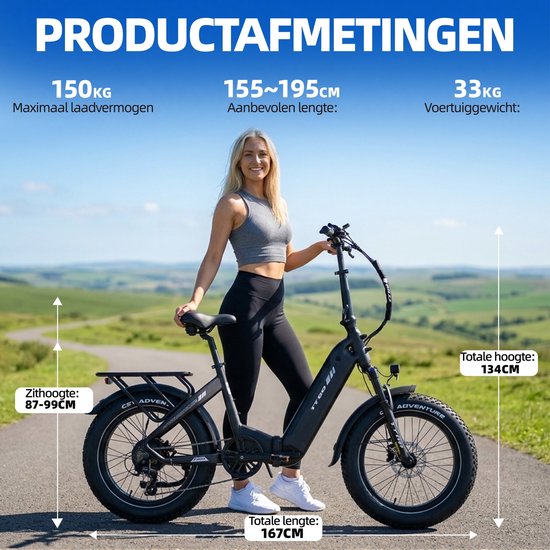 TTGO F6 Boost E-bike - 25 km/u - 20inch - 120km actieradius - 250W motor - 48V18Ah accu - 70NM - grijs van TTGO — afbeelding 4