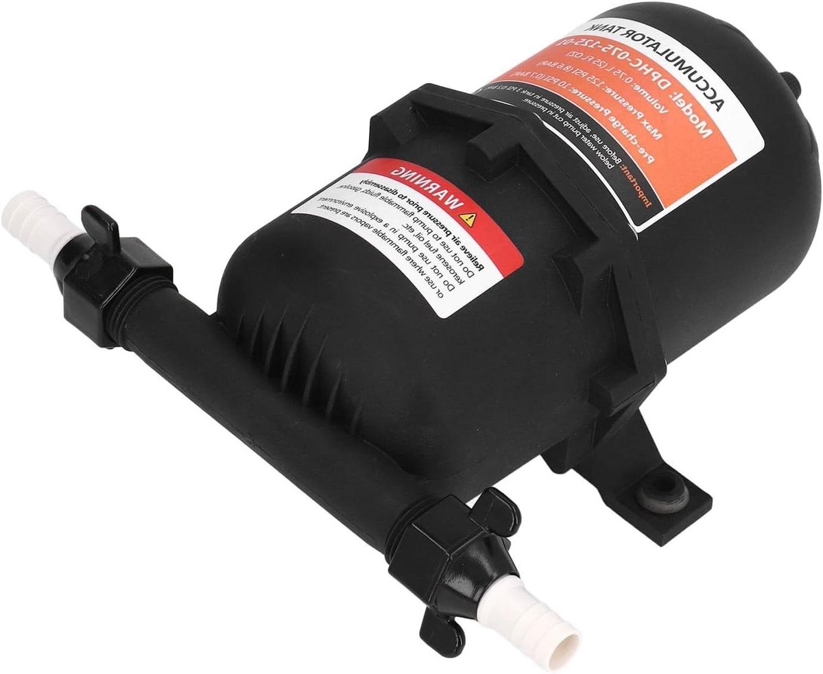 Accumulator Tank - Druk Stabilisator - Water Systeem - Vermindert Pomp Schade - 0.75L Inhoud - Wit