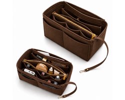 BOTC Handtas organizer - Bag in Bag - Tasorganizer - Maat M - Bruin