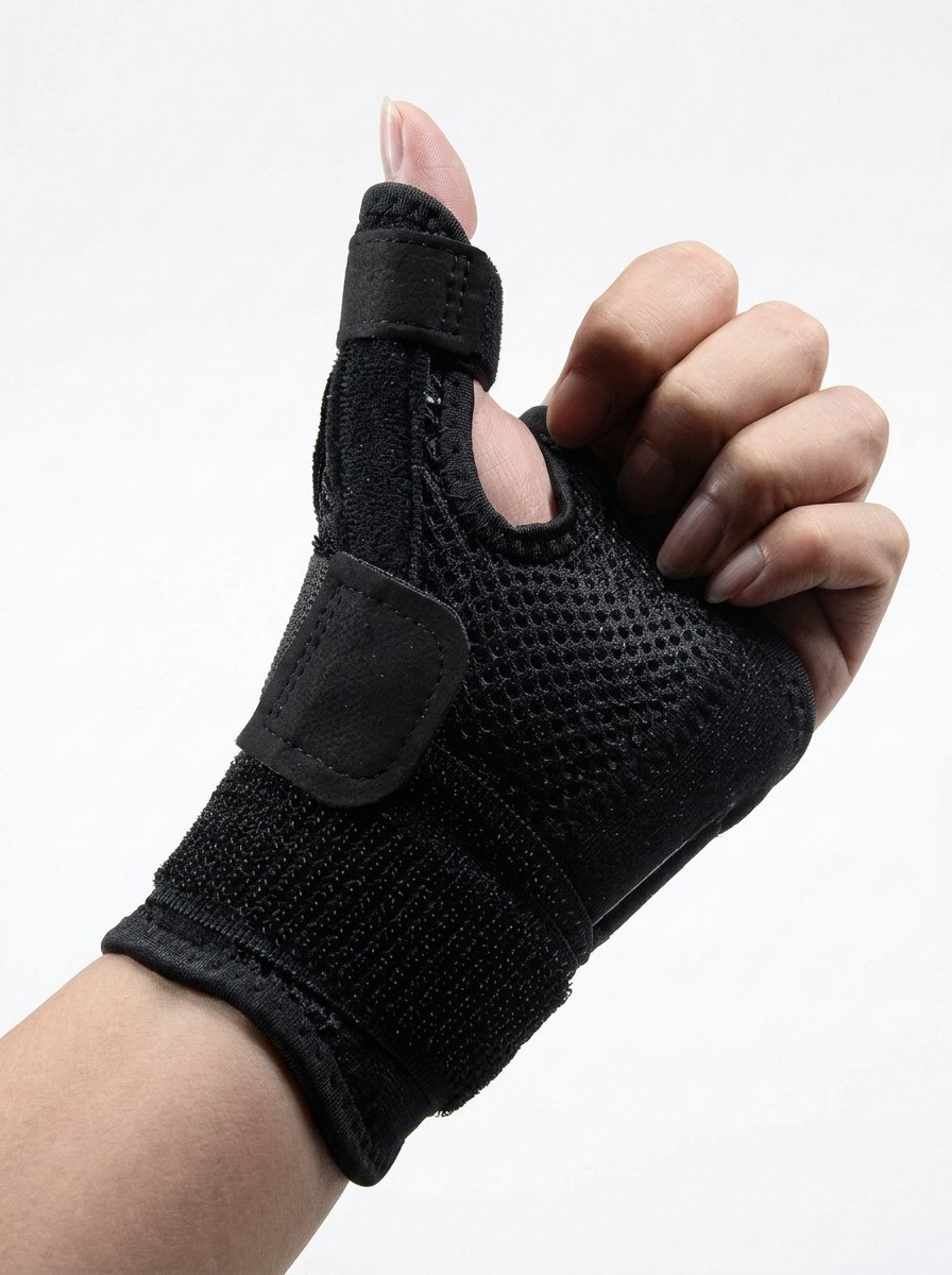 Hoekly™ Duimbrace - Verstelbare Duim Spalk met Stabilisatie - Duimondersteuning voor Linker- en Rechterhand - Ondersteuning bij Duimklachten - Zwart