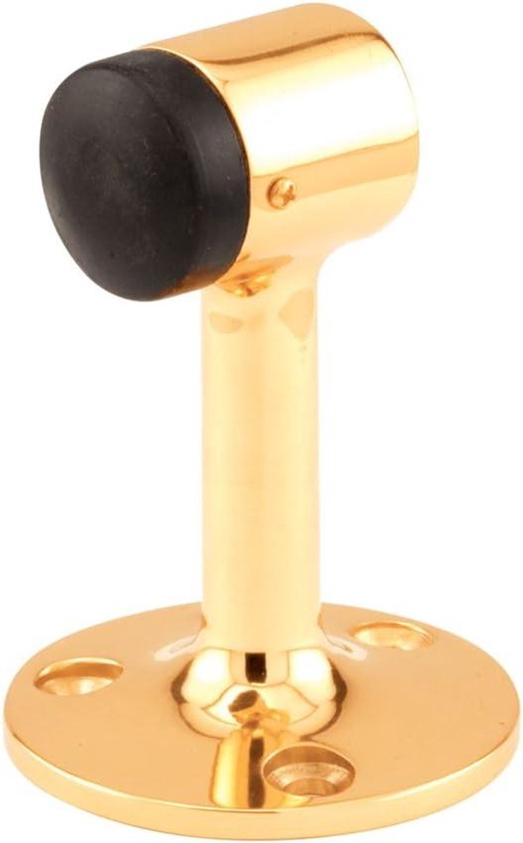 Vloer Deurstops - Deurvastzetters - Deuren Open Houden - Massief Messing Constructie - 3 Inch - Messing