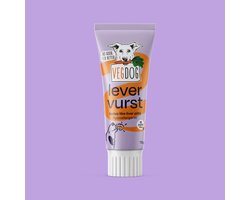 VEGDOG Levervurst - Vegan Hondensnack - Trainingspasta in Tube - Hypoallergeen - 80 g