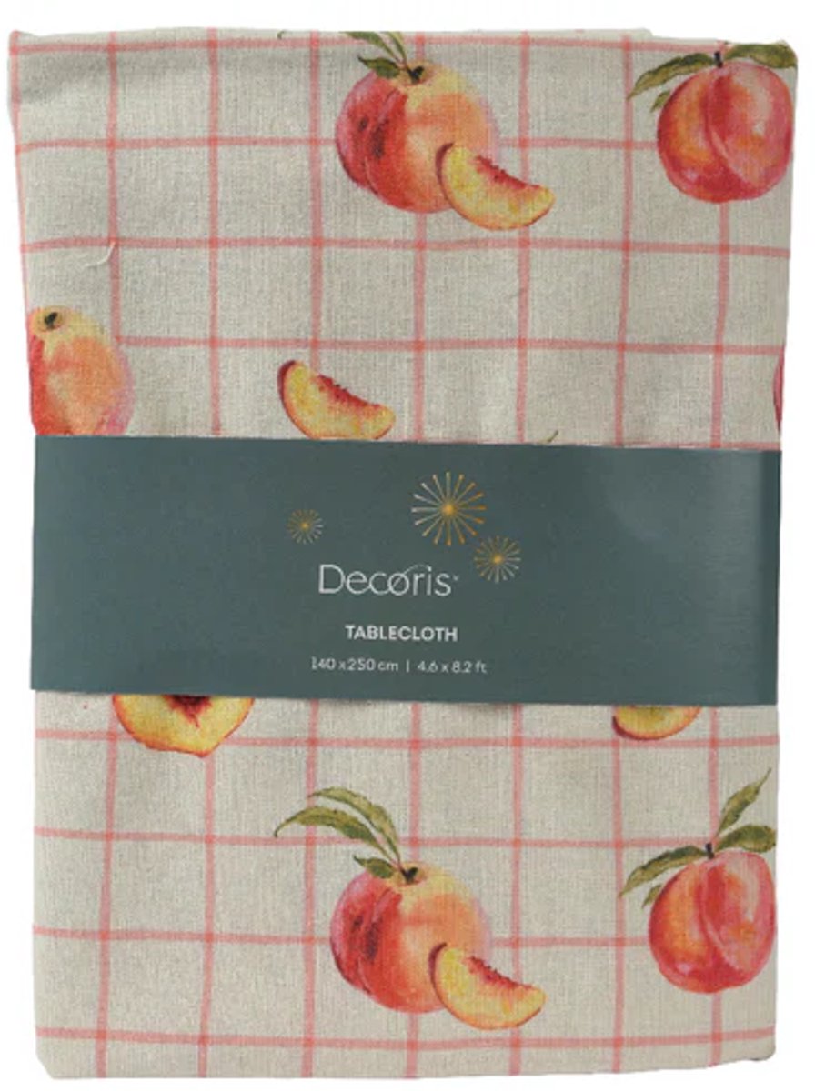Tafelkleed polyester katoen L.140cm x W.250cm x H.0.5cm