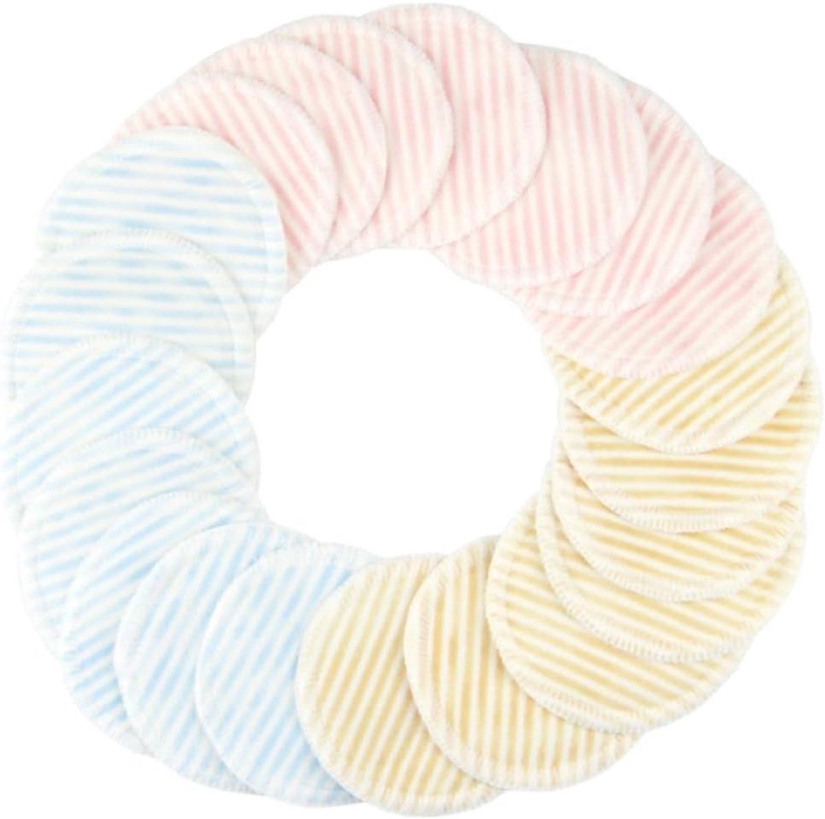 Make-up Pads - Reinigingspads - Gezichtsreiniging - Herbruikbaar - 12 Stuks - Gemengde Kleuren