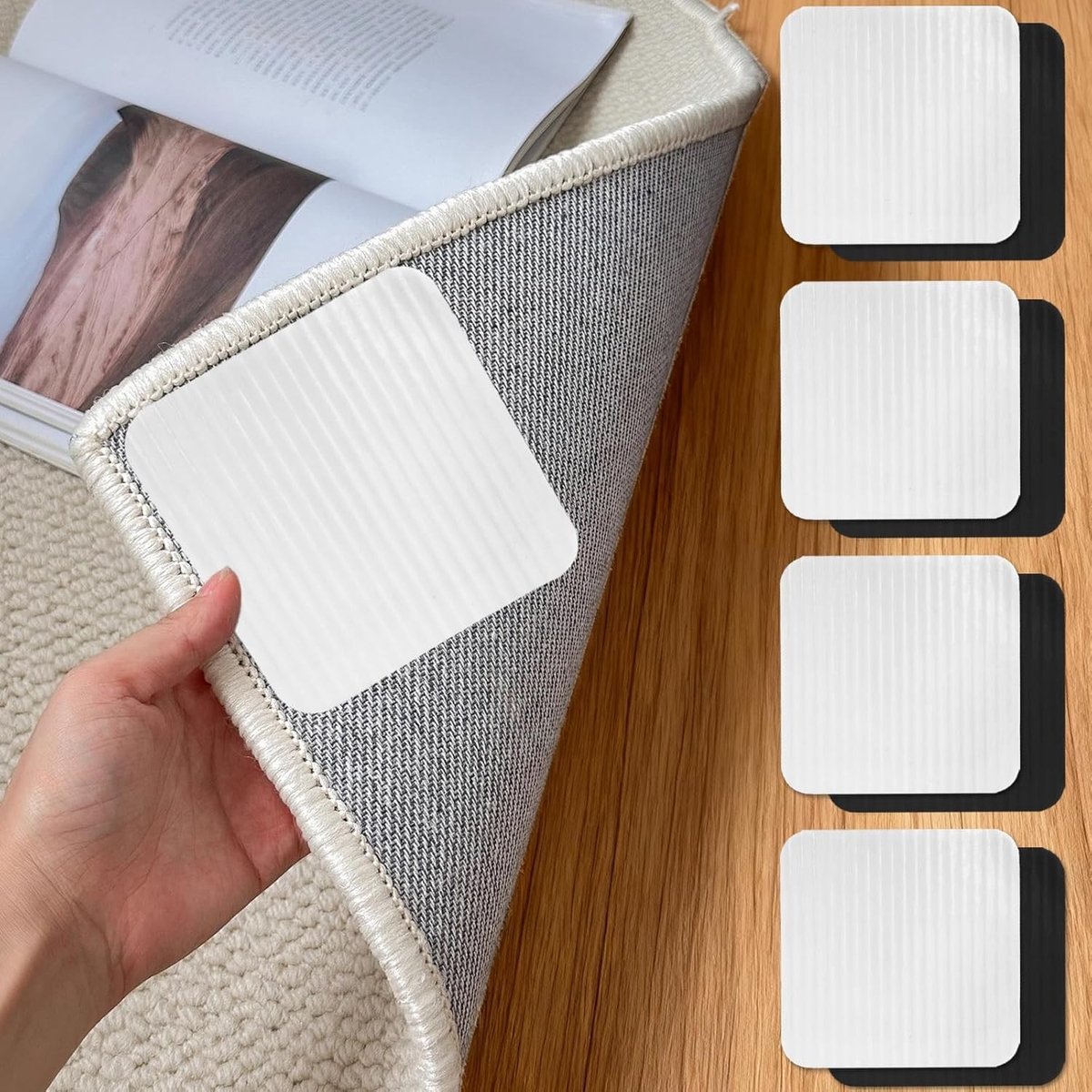 Anti-slip ondervloer voor laminaatvloeren - Niet-slip tapijtonderlaag en tapijtgrippers vo