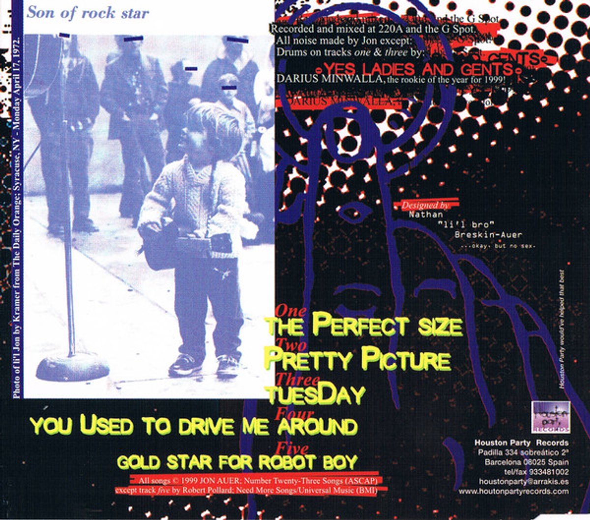 Jon Auer – The Perfect Size - 5 TRACK CD MAXI SINGLE