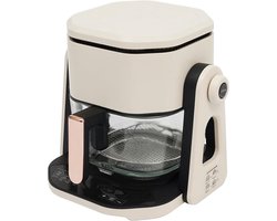 Heteluchtfriteuse - Airfryer met glas - Gezond Koken - 3-in-1 Functie - 45 Liter - Wit