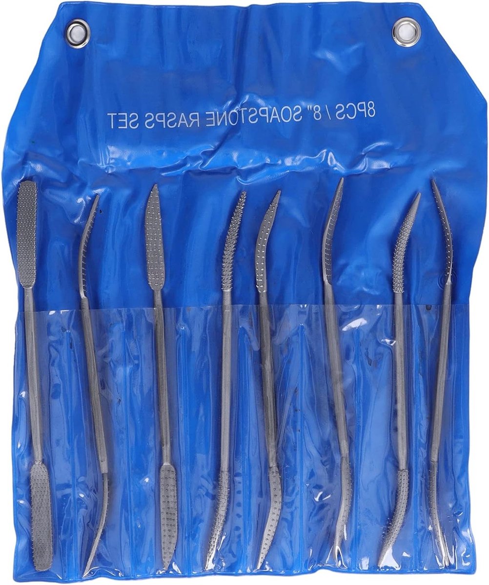 Dubbelzijdige rasp set van 8 inch, houtbewerking gereedschap, hoogwaardig staal, ideaal voor DIY projecten en file handvatten