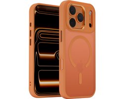 Hoesje - Geschikt voor Apple iPhone 17 Pro - Oranje - Geschikt voor MagSafe – Cosmic Orange - Shock proof