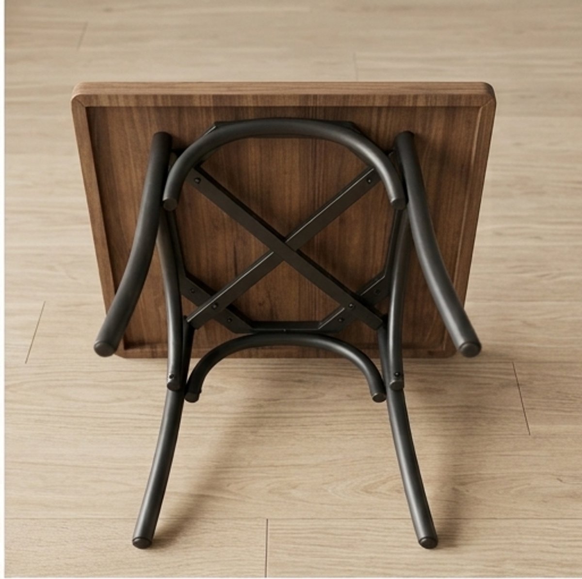 NOAIN Massief Grenen Houten Eettafel 160 x 90 cm met X-Poten – Rustieke Eetkamertafel, Keukentafel, Houten Tafel voor 4-6 Personen – Novihomestore