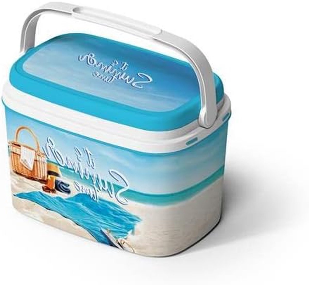 Passieve Koelbox - Kampeerkoeler Fijn - Picknick en Strand - Krasbestendig Plastic - 6 Liter - Wit