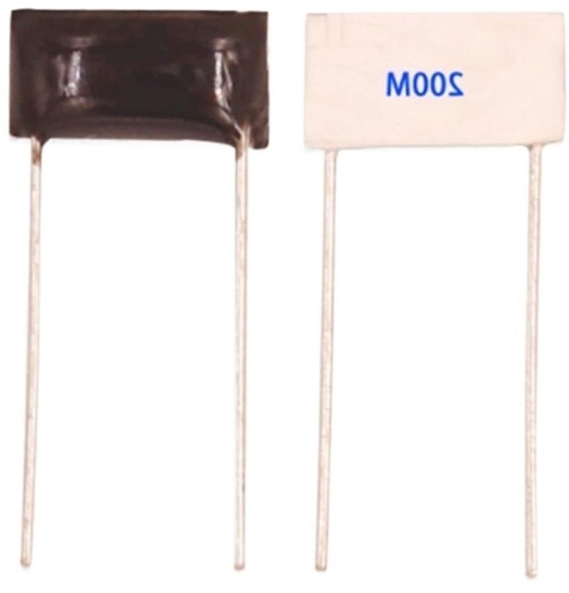 Hoogspanningsweerstanden - Keramische weerstanden - Elektronica reparatie - Glas glazuur afwerking - 10x5mm 2 stuks - Zwart