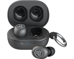 JLab JBuds Mini ANC Draadloze Oordopjes - Active Noise Cancelling Oortjes Draadloos - 25 uur Batterijduur - Apple Find My - Bluetooth Multipoint - Met Microfoon - Geschikt voor Android en Apple - Zwart