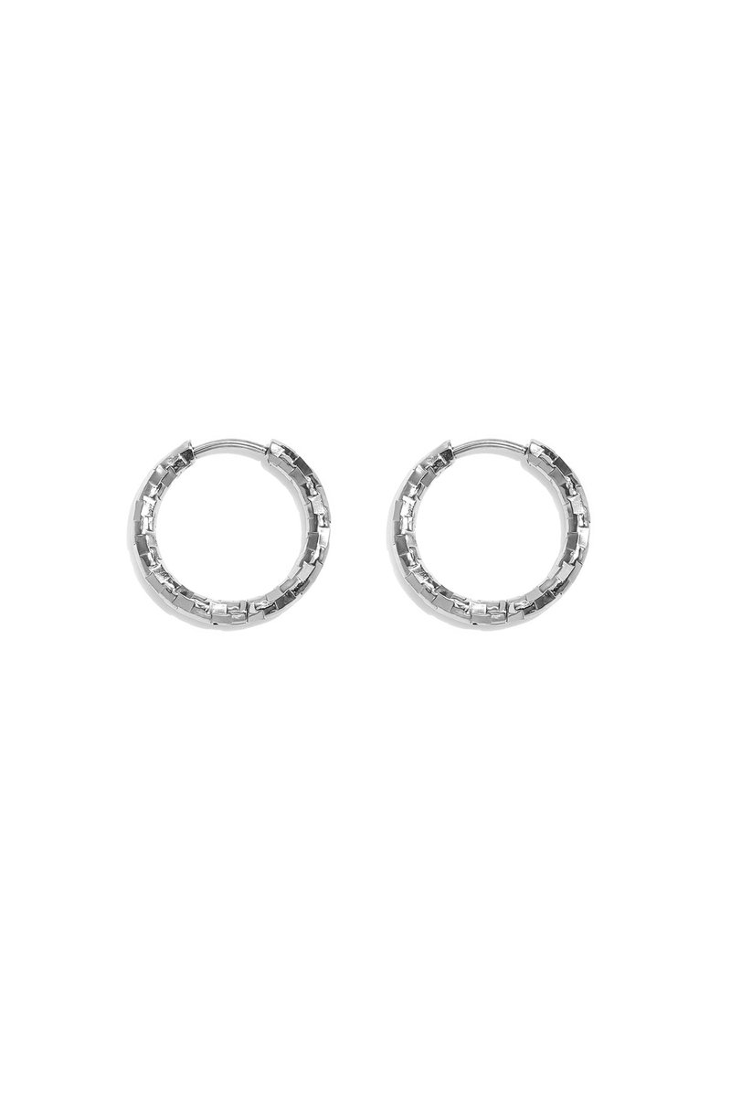 Kyra - Hoops - Stainless Steel - - Zilver