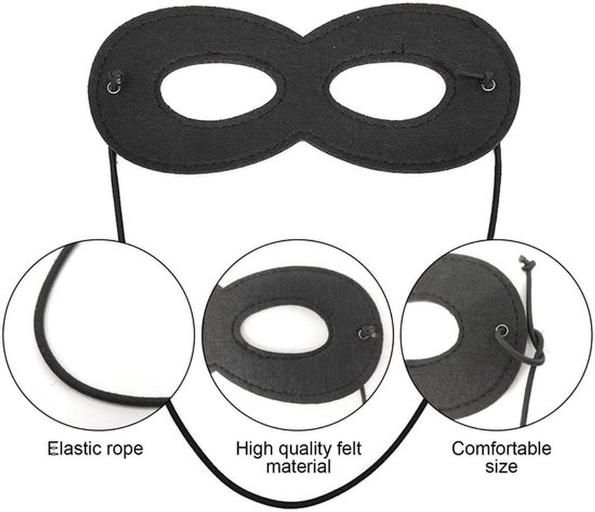 Oogmasker 6 Stuks - Kostuumaccessoires - Verkleedaccessoires - Carnaval - Halloween - Vilten Materialen - Masker
