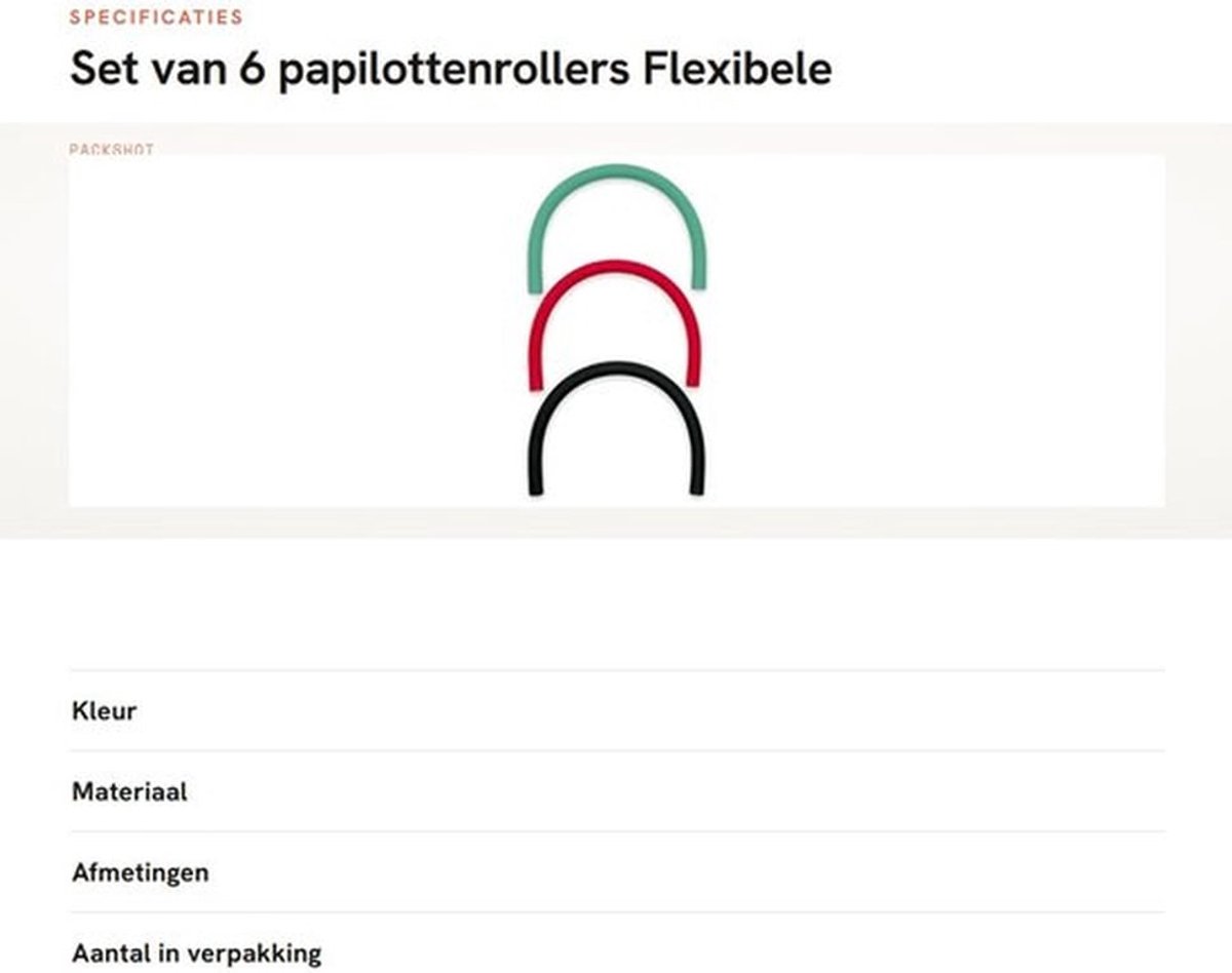 Set van 6 papilottenrollers - Flexibele krulspelden - Eenvoudig in gebruik - Mintgroen - Krullend haar - Geschikt voor alle haartypes - K...