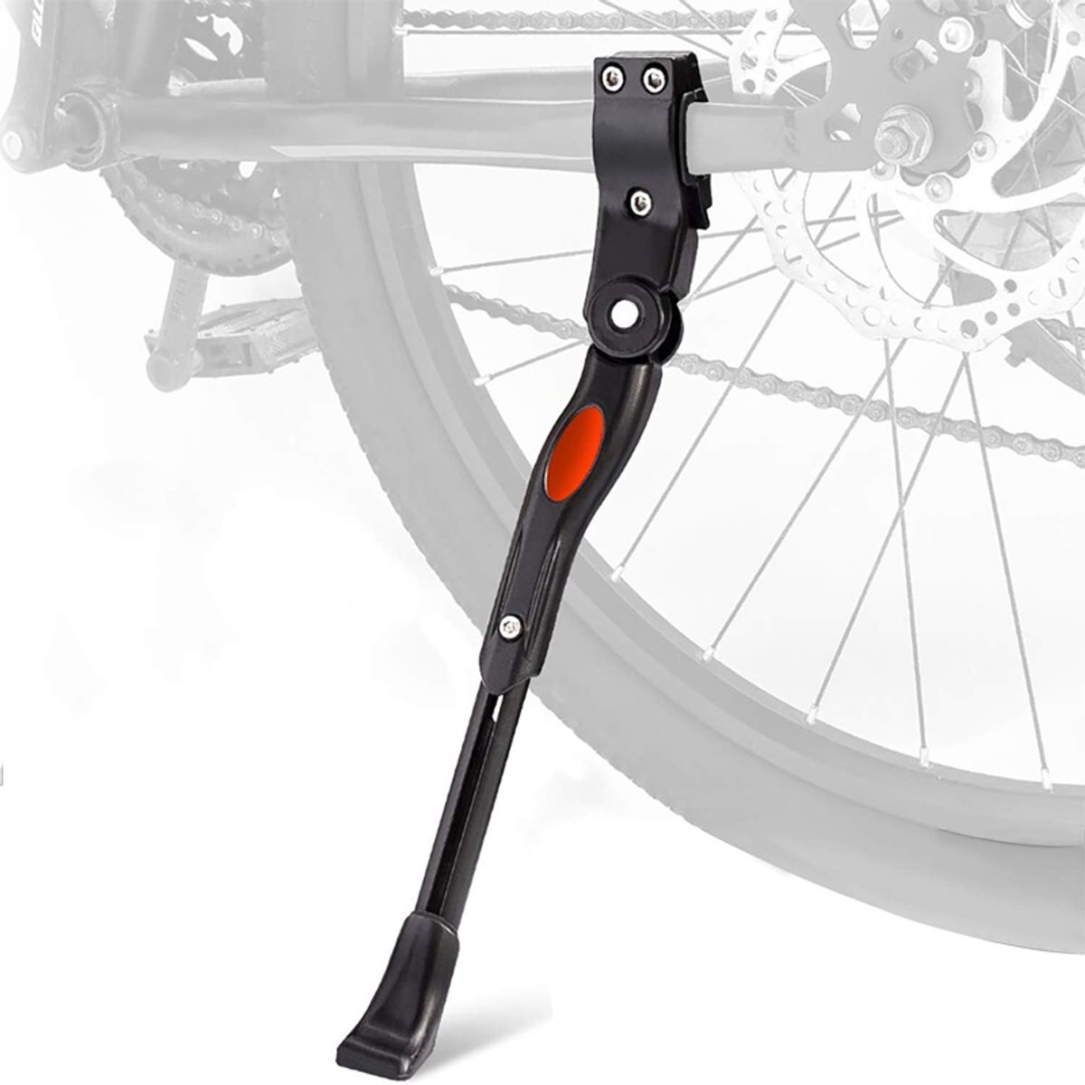 KZQ Verstelbaar aluminium achterwielstandaard voor fietsen 22-26 inch - Voor mountainbike, racefiets - Zwart