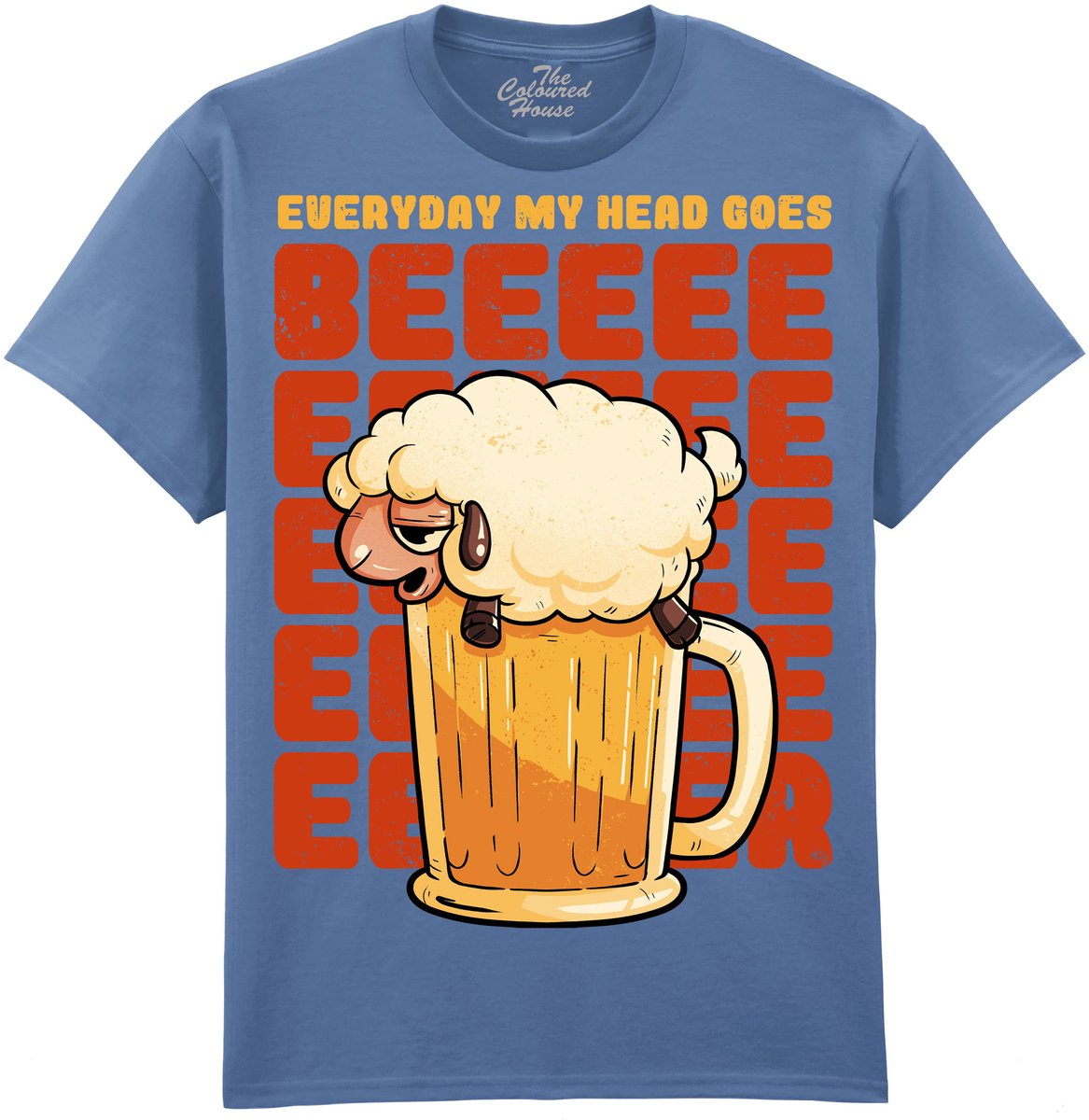 Bier Schaap Beer Sheep The Coloured House T-shirt XXL